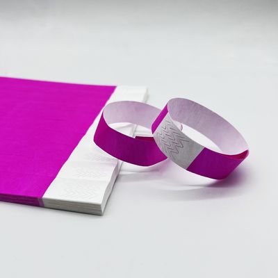 印刷紙 Tyvek ブレスレット イベントとパーティー 耐涙 OEM ロゴ 受け入れられる