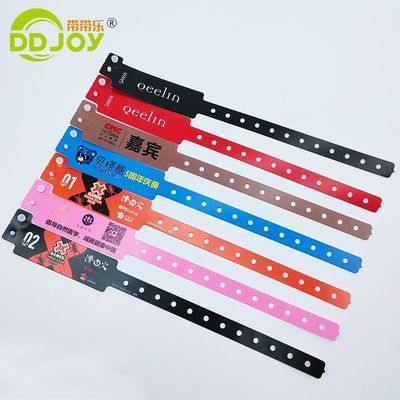 250*16mm L形 プラスチック イベント ブレスレット カスタムプリント ロゴ ブレスレット スナップ ボタン ブレスレット