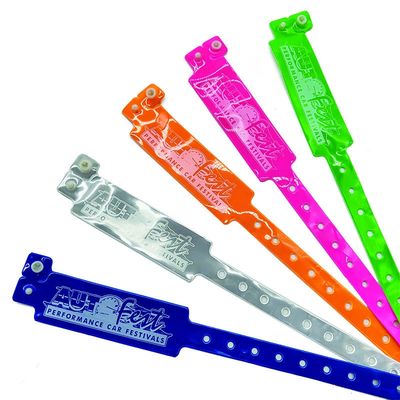250*25mm PVC ブレスレット イベントやフェスティバルで簡単に識別するために