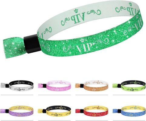 オーダーメイド ロゴ 青い RFID ポリエステル/リボン リストバンド コンサート パーティー 祭り イベント