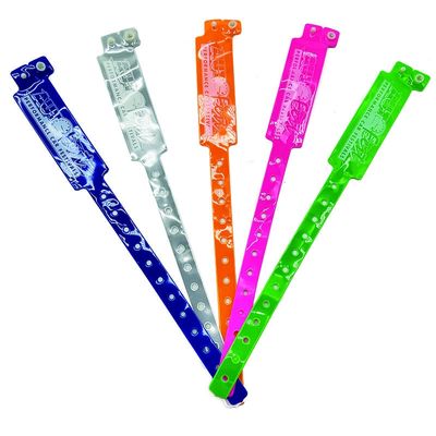 DDJOY リフレクティブ ネオン カラー PVC ヴィニール ID カスタマイズされたイベントのための使い捨て腕帯