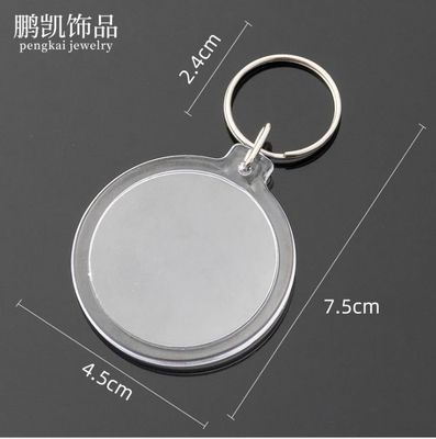 アクリルと金属のキーリング スタジオ写真番号 カード 預金カード バッグ ペンダント 20個