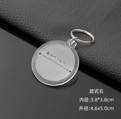 アクリルと金属のキーリング スタジオ写真番号 カード 預金カード バッグ ペンダント 20個