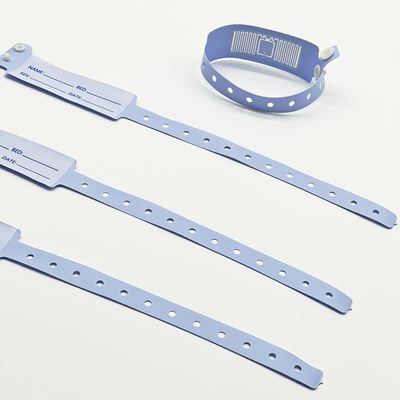 新生児の軟腕帯 RFID NFCチップと青いPVC素材のカスタムロゴ