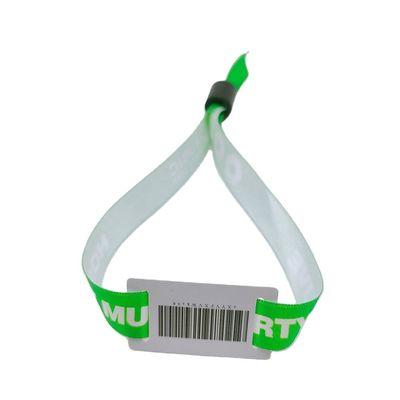 カスタム 13.56 MHZ RFID ポリエステル ブレスレット コンサート パーティー 祭り イベント 使い捨て