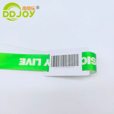 カスタム 13.56 MHZ RFID ポリエステル ブレスレット コンサート パーティー 祭り イベント 使い捨て