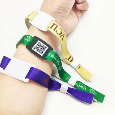 カスタマイズ 100pcs / バッグ Rfid布織布 ブレスレットVIP顧客アイデンティティフェスティバル