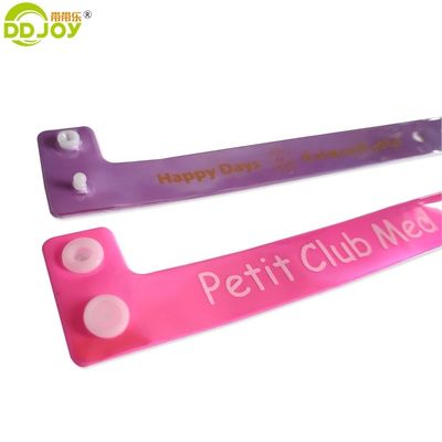 カスタムロゴ 反射色ネオン緑色 L 形パーティの腕帯 反射色PVCとPVC