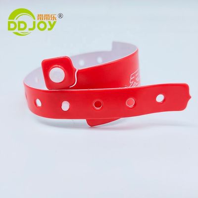 DDjoy フェスティバル イベント VIP 入場のためのカスタムビニールPVCプラスチックブレスレット印刷