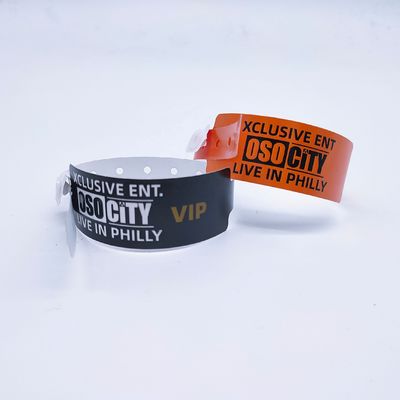 250*25mm/250*19mm PE ブレスレット VIP 公園/イベント/フェスティバルへの入場 ISO9001認定