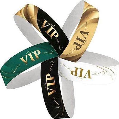 100pcs シンプル タイベック 腕帯 防水 涙 パーティ用品用