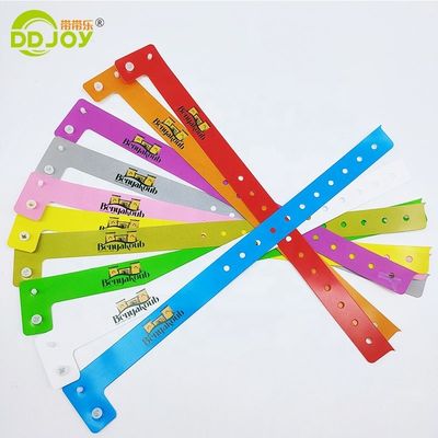 250*25mm/250*19mm パーク/イベント/フェスティバル用のカスタム 防水プラスチック腕帯