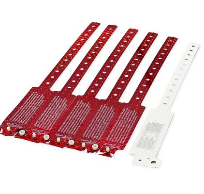 医療チップ認識用のカスタマイズされたサイズ RFID 熱印刷紙の腕帯