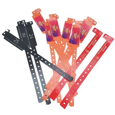 防水 L 形ビニール ブレスレット DDJOY オーダーメイド フェスティバルイベント用 250*16mm