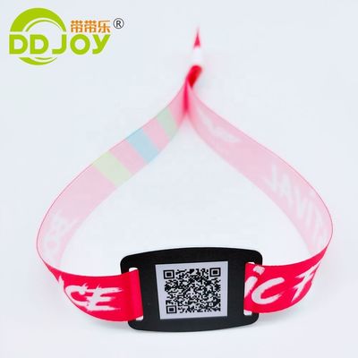 アクセスコントロール カスタムイベント チケット 織り RFID ブレスレット 布 NFC 腕帯 正規サイズ 350*15mm