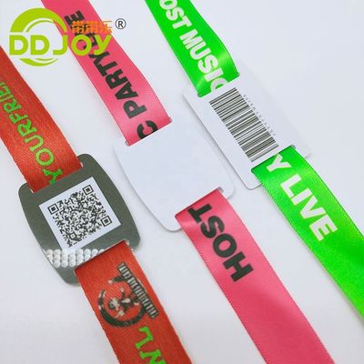アクセスコントロール カスタムイベント チケット 織り RFID ブレスレット 布 NFC 腕帯 正規サイズ 350*15mm