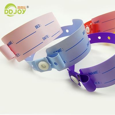 病院の患者向けにカスタムで書き取れるビニール用使い捨て用識別手首