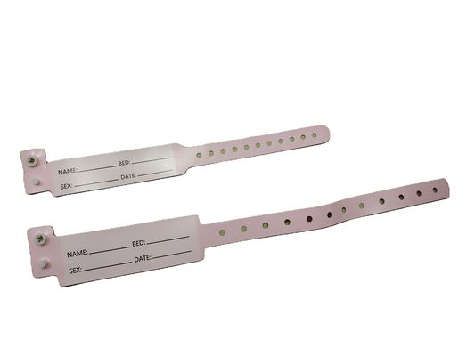 病院患者 医療用PVCID ブレスレット 腕帯 250*25mmと170*18mmサイズ