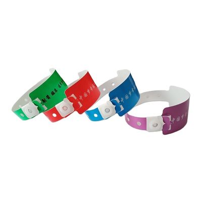 DDJOY 一回用 オーダーメイド PE プラスチック リストバンド イベント ロゴ サイズ 65*20mm