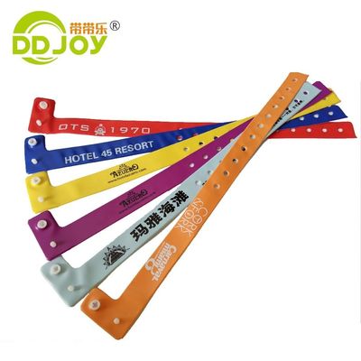250*25mm パーソナライズ可能なデザインの使い捨てPVC識別手首