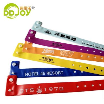 250*25mm パーソナライズ可能なデザインの使い捨てPVC識別手首
