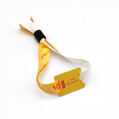 オーダーメイド ロゴ テキスト 印刷 イベント 祭り パーティ のための RFID 腕帯 サテン 織物