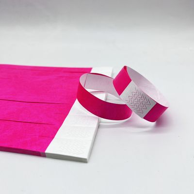 印刷紙 Tyvek ブレスレット イベントとパーティー 耐涙 OEM ロゴ 受け入れられる