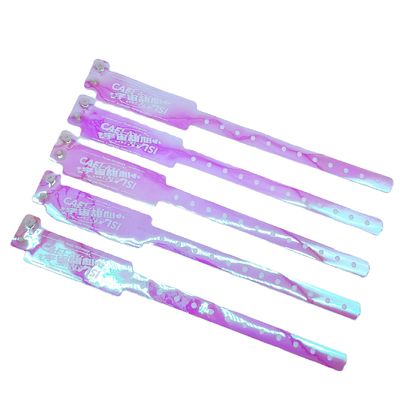 250*25mm/250*16mm カスタム 防水 グラディアント カラー プラスチック ブレスレット バー ナイトクラブ