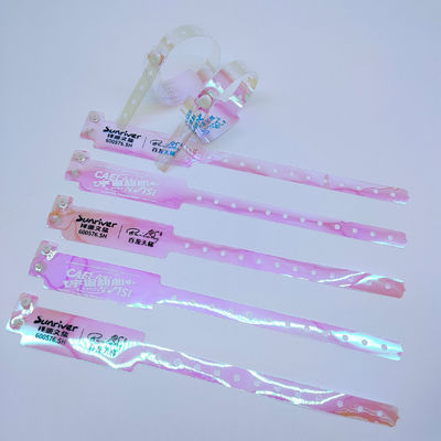 250*25mm/250*16mm カスタム 防水 グラディアント カラー プラスチック ブレスレット バー ナイトクラブ
