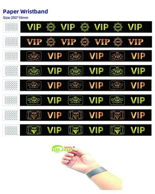 防水 カスタム タイベック 腕帯 準備済み 準備済み VIP フェスティバル すべてのターゲットエンドユーザー