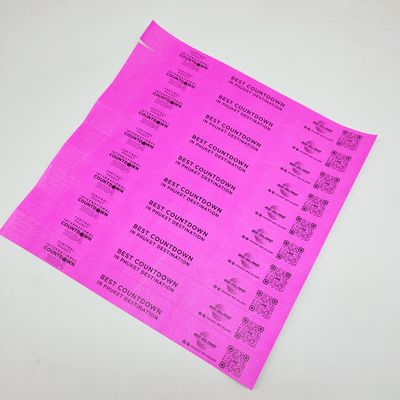 プロモーション用パーソナライズされた紙腕帯 250*25mm/250*19mm 一色印刷