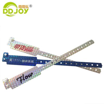 Glitter ID ブレスレット オーダーメイド ロゴ プリント ホログラム ブレスレット フェスティバル 公園 チケット