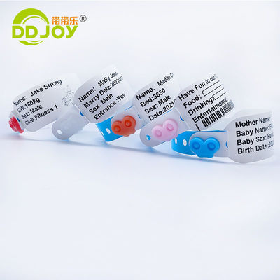 257*32mm 病院患者の識別用 熱印刷可能な腕帯 TNT 輸送