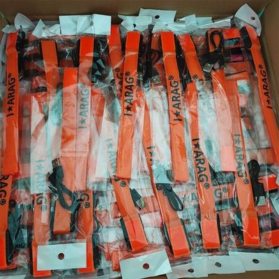 オーダーメイド オフセット印刷 ナイロン 閃光 LED ブレスレット イベント コンサート 暗闇で輝く