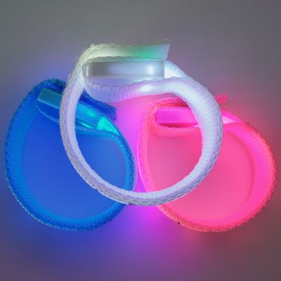255.16*20mm カスタムプリント LED パーティやイベントの腕帯 暗闇で輝く