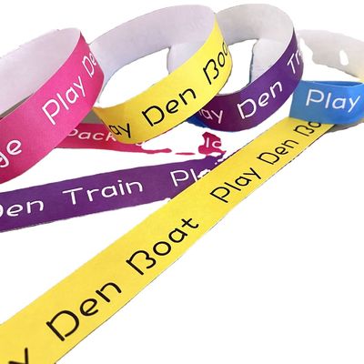 オーダーメイド ロゴ プリント ブレスレット 防水紙 タイベック 腕帯 堅固な粘着性 閉塞