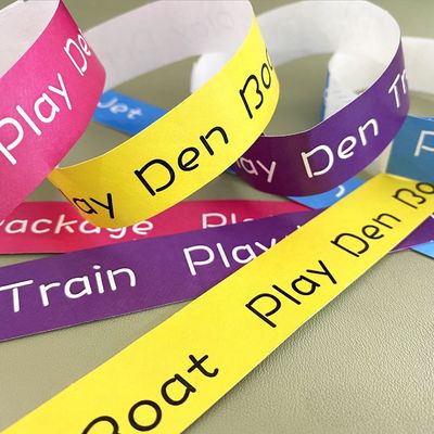 オーダーメイド ロゴ プリント ブレスレット 防水紙 タイベック 腕帯 堅固な粘着性 閉塞