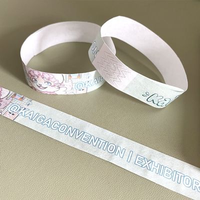 オーダーメイド ロゴ プリント ブレスレット 防水紙 タイベック 腕帯 堅固な粘着性 閉塞