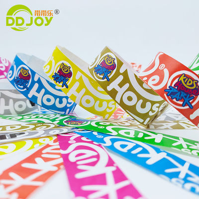 パーソナライズ可能な Tyvek 紙の使い捨ての腕帯 250*25mm/250*19mm すべてのターゲットエンドユーザーのために