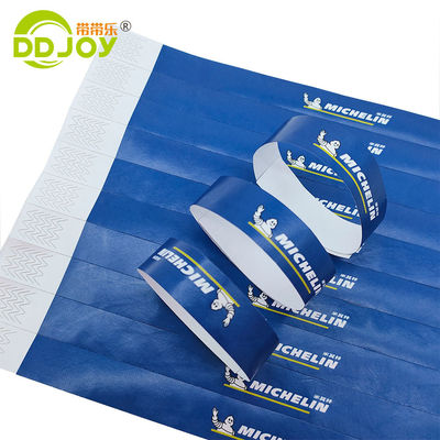 パーソナライズ可能な Tyvek 紙の使い捨ての腕帯 250*25mm/250*19mm すべてのターゲットエンドユーザーのために