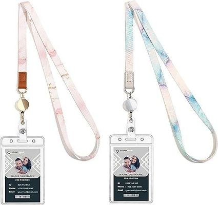 ナイロンIDカード胸帯と金属ブックルとカスタマイズされたPVCワークカード吊り縄