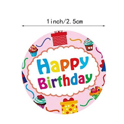 500pcs 子供の漫画 ハッピーバースデーステッカー パーティの飾り付け用のステッカー