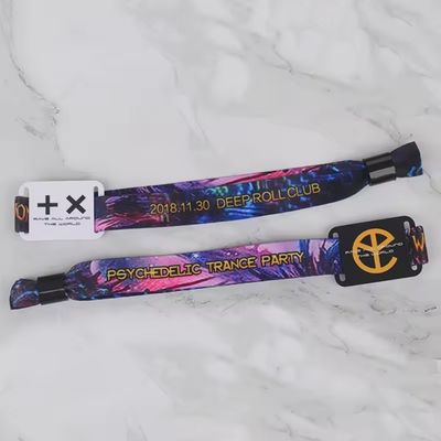 イベント・フェスティバル・パーティー用 サテン・ファブリックの単面または双面印刷 RFID 腕帯