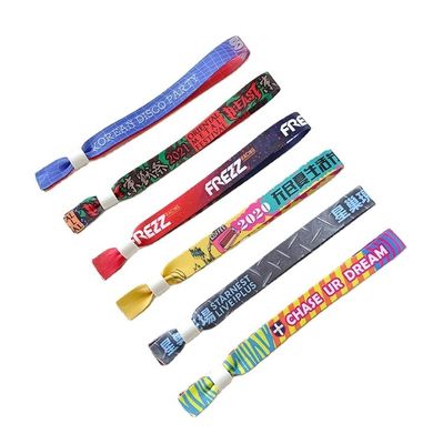 オーダーメイド イベント フェスティバル パーティ サテン 織物素材とセーフチップの RFID 腕帯