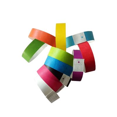 DDJOY 3/4インチ シンプル 固体 ネオン色 デュポント タイベック クラブやバー用の腕帯 黄色