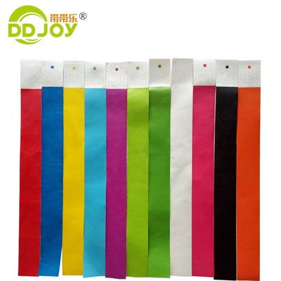DDJOY 3/4インチ シンプル 固体 ネオン色 デュポント タイベック クラブやバー用の腕帯 黄色