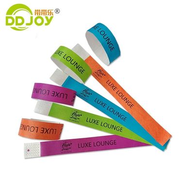 DDJOY 3/4インチ シンプル 固体 ネオン色 デュポント タイベック クラブやバー用の腕帯 黄色