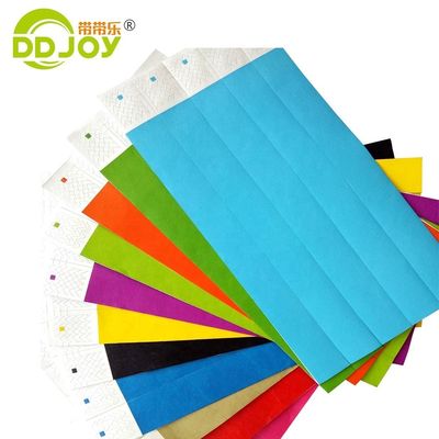 DDJOY 3/4インチ シンプル 固体 ネオン色 デュポント タイベック クラブやバー用の腕帯 黄色